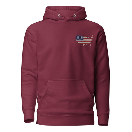 embroidered america flag hoodie